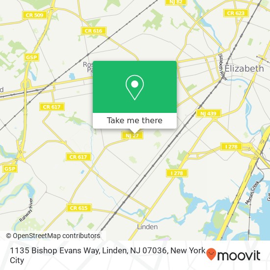 1135 Bishop Evans Way, Linden, NJ 07036 map