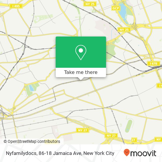 Nyfamilydocs, 86-18 Jamaica Ave map