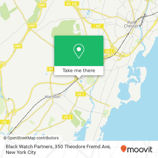 Mapa de Black Watch Partners, 350 Theodore Fremd Ave