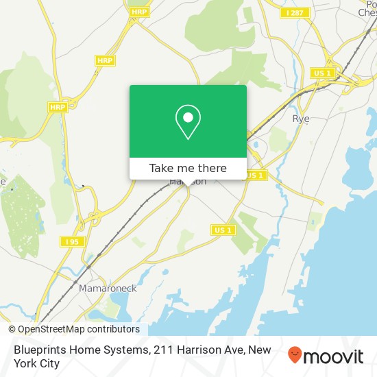 Mapa de Blueprints Home Systems, 211 Harrison Ave