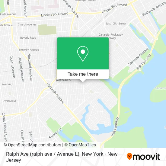 Ralph Ave (ralph ave / Avenue L) map