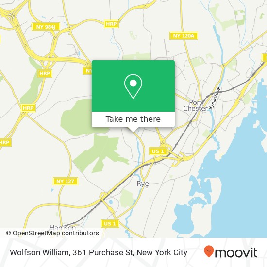 Mapa de Wolfson William, 361 Purchase St