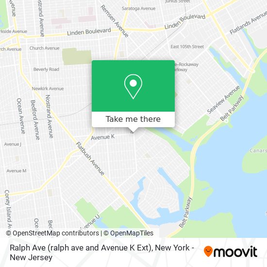 Mapa de Ralph Ave (ralph ave and Avenue K Ext)