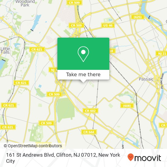 161 St Andrews Blvd, Clifton, NJ 07012 map