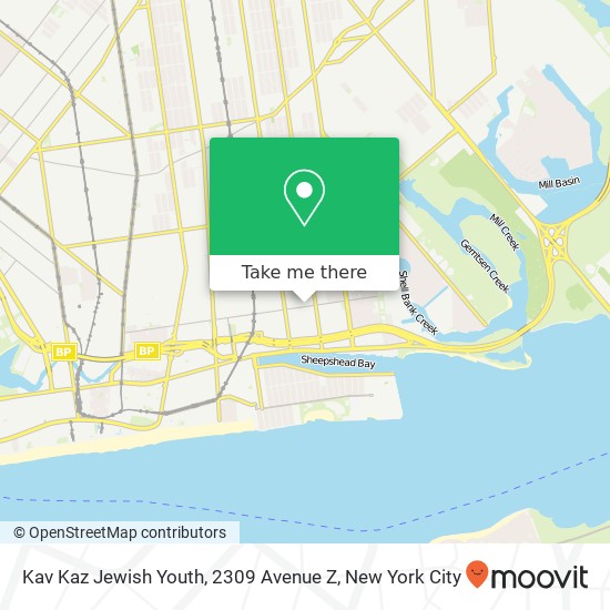 Kav Kaz Jewish Youth, 2309 Avenue Z map