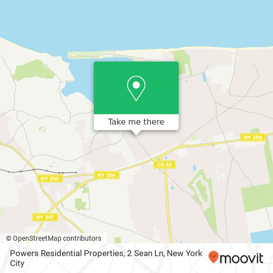 Mapa de Powers Residential Properties, 2 Sean Ln