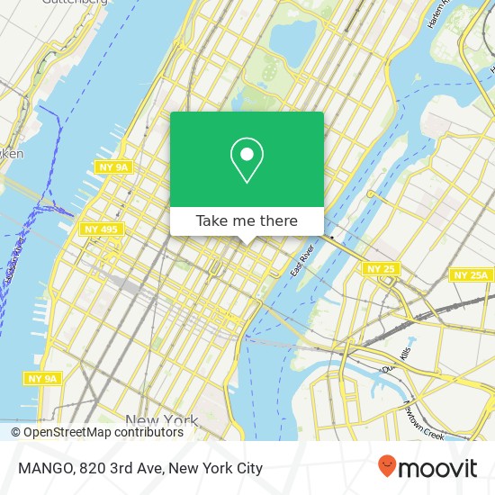 Mapa de MANGO, 820 3rd Ave
