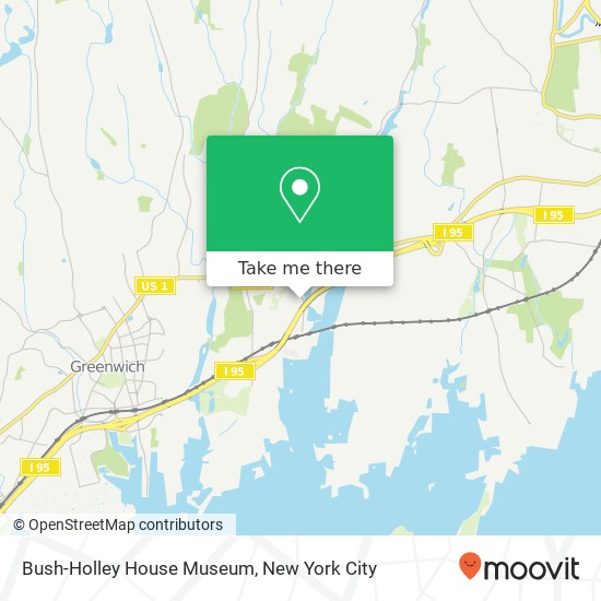 Mapa de Bush-Holley House Museum