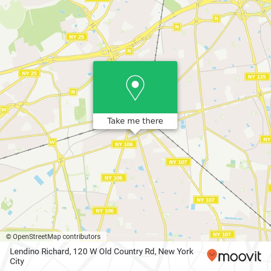 Mapa de Lendino Richard, 120 W Old Country Rd