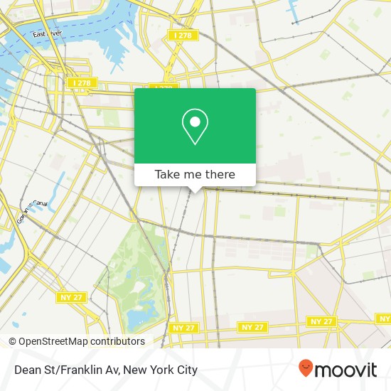 Mapa de Dean St/Franklin Av