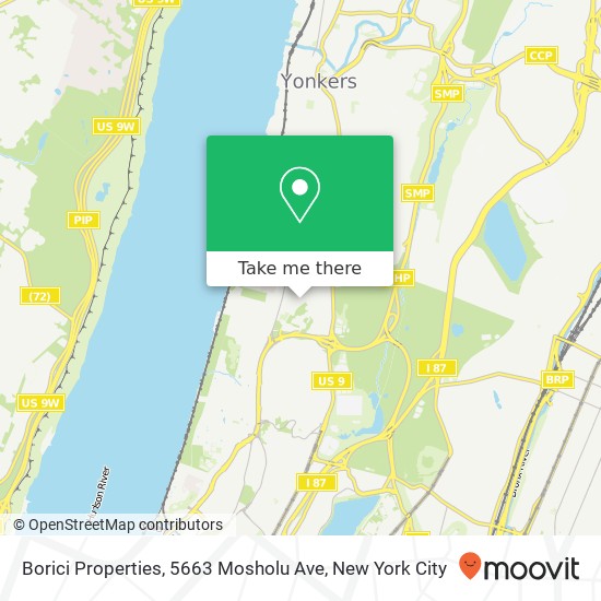Mapa de Borici Properties, 5663 Mosholu Ave