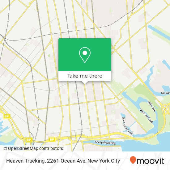 Mapa de Heaven Trucking, 2261 Ocean Ave