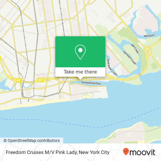 Freedom Cruises M/V Pink Lady map