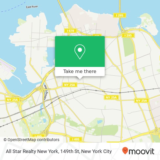 All Star Realty New York, 149th St map