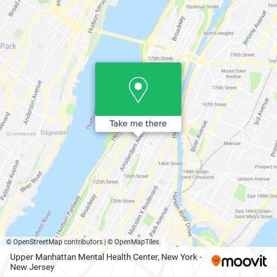 Upper Manhattan Mental Health Center map