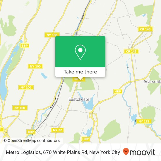 Mapa de Metro Logistics, 670 White Plains Rd