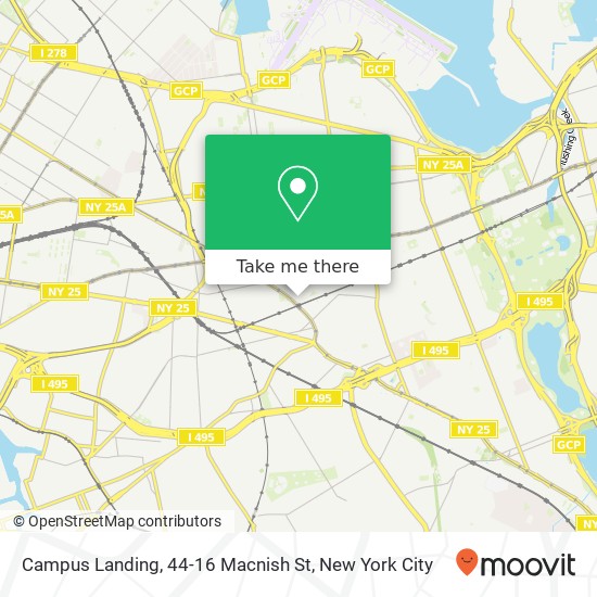 Mapa de Campus Landing, 44-16 Macnish St