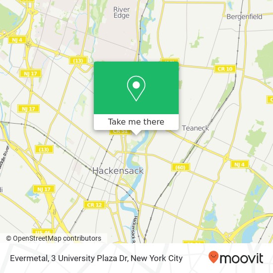 Evermetal, 3 University Plaza Dr map