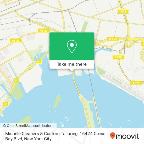 Mapa de Michele Cleaners & Custom Tailoring, 16424 Cross Bay Blvd