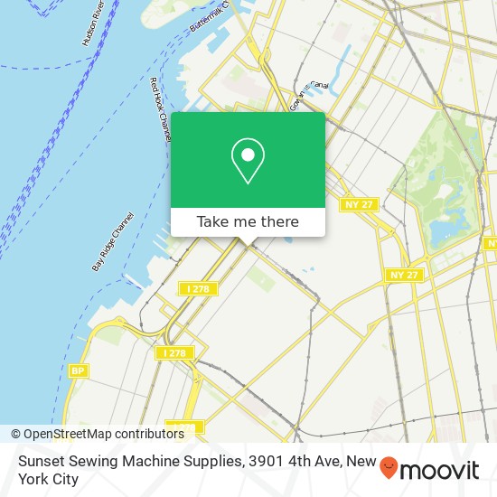 Sunset Sewing Machine Supplies, 3901 4th Ave map