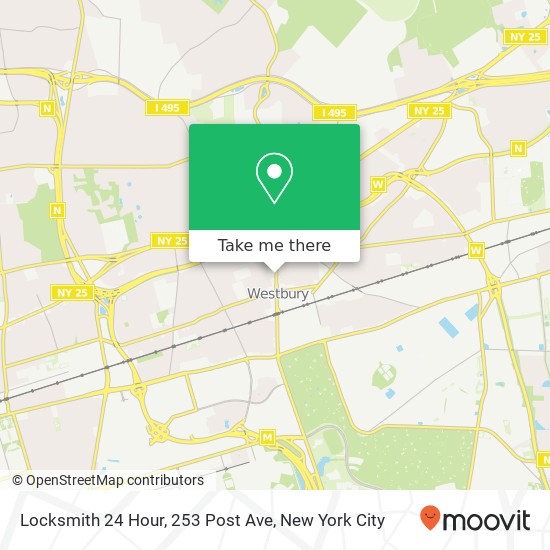 Locksmith 24 Hour, 253 Post Ave map