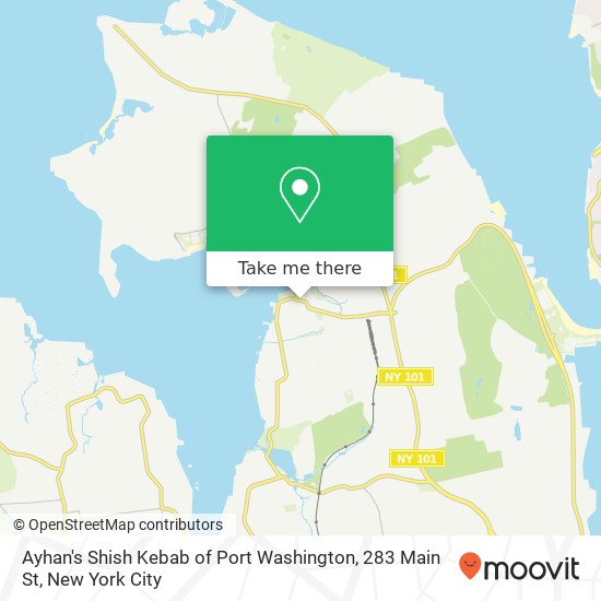 Ayhan's Shish Kebab of Port Washington, 283 Main St map