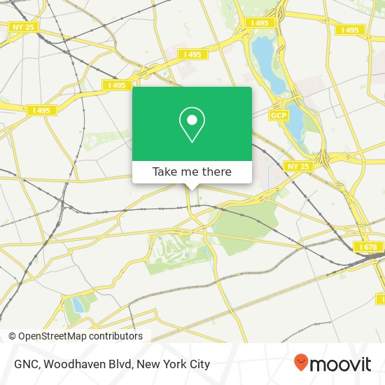 Mapa de GNC, Woodhaven Blvd