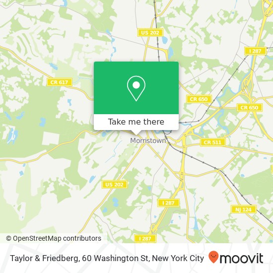 Taylor & Friedberg, 60 Washington St map