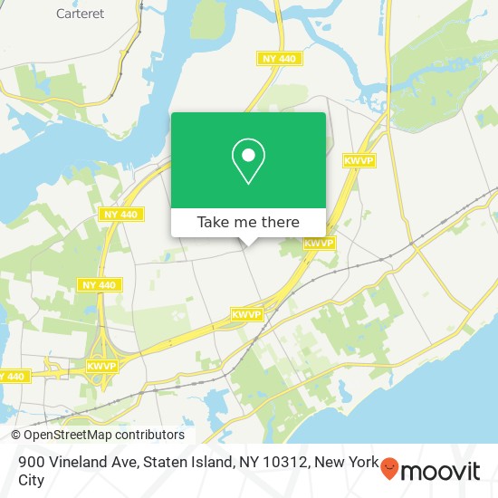 900 Vineland Ave, Staten Island, NY 10312 map