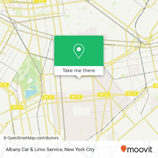 Albany Car & Limo Service map