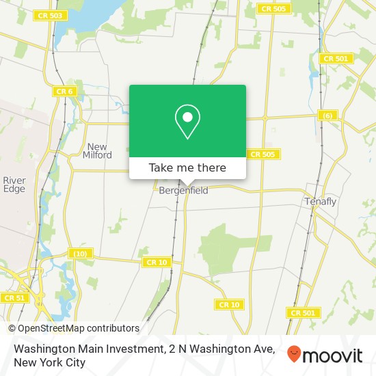 Mapa de Washington Main Investment, 2 N Washington Ave