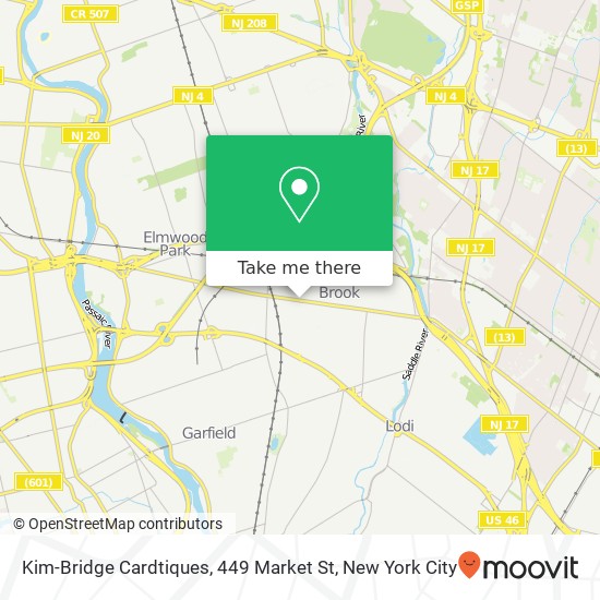 Mapa de Kim-Bridge Cardtiques, 449 Market St