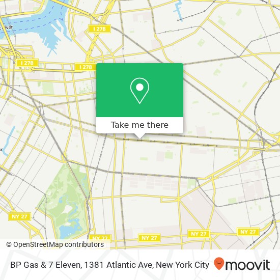 BP Gas & 7 Eleven, 1381 Atlantic Ave map