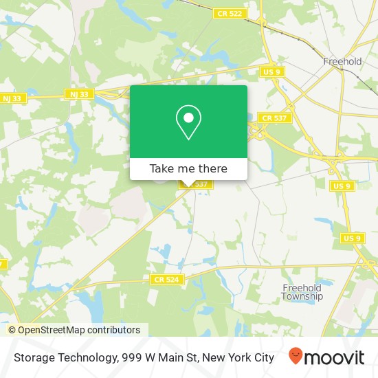 Mapa de Storage Technology, 999 W Main St