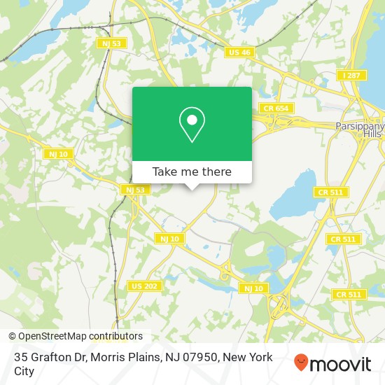 35 Grafton Dr, Morris Plains, NJ 07950 map