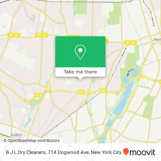 B J L Dry Cleaners, 714 Dogwood Ave map