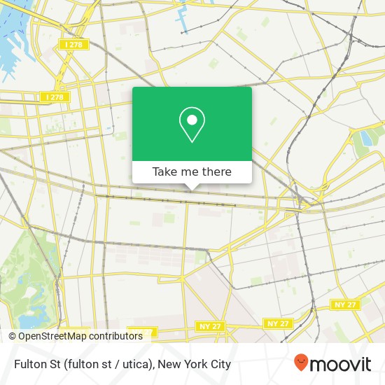 Fulton St (fulton st / utica), Brooklyn, NY 11233 map