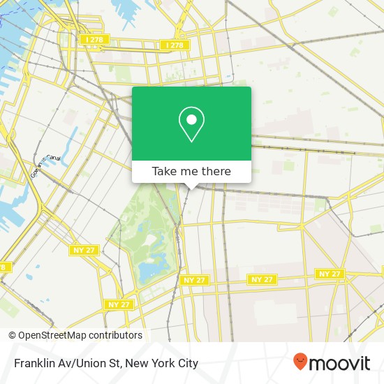 Mapa de Franklin Av/Union St