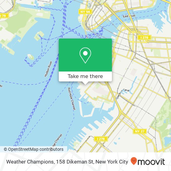 Mapa de Weather Champions, 158 Dikeman St