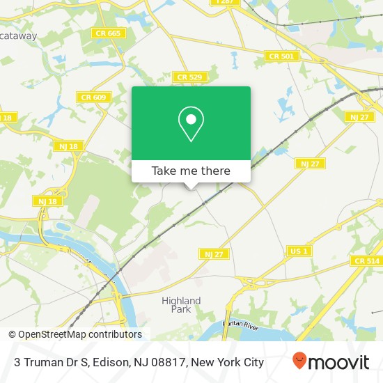 3 Truman Dr S, Edison, NJ 08817 map