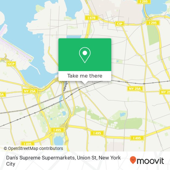 Dan's Supreme Supermarkets, Union St map