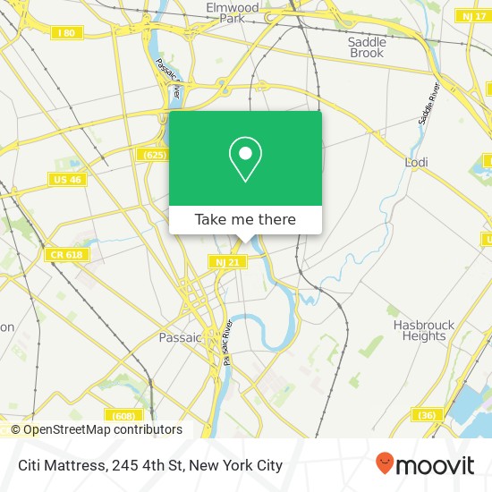 Mapa de Citi Mattress, 245 4th St