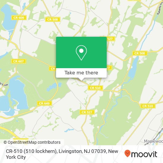 CR-510 (510 lockhern), Livingston, NJ 07039 map