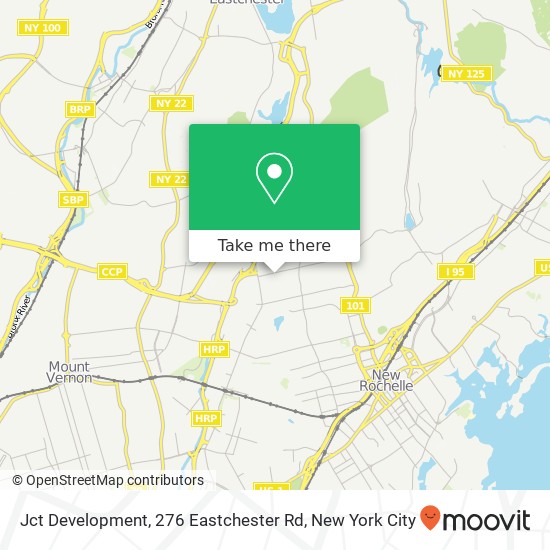 Mapa de Jct Development, 276 Eastchester Rd