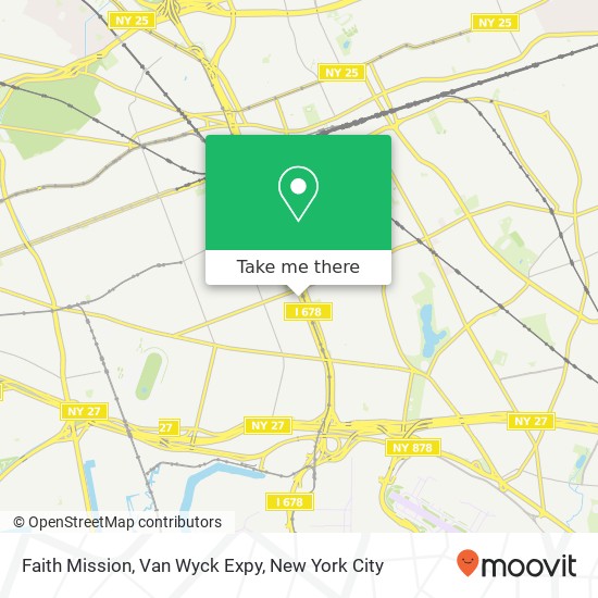 Faith Mission, Van Wyck Expy map