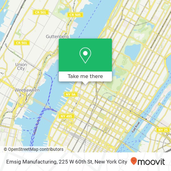 Mapa de Emsig Manufacturing, 225 W 60th St