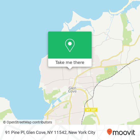 91 Pine Pl, Glen Cove, NY 11542 map