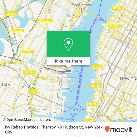 Mapa de Ivy Rehab Physical Therapy, 79 Hudson St