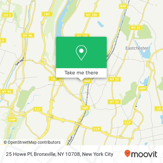 25 Howe Pl, Bronxville, NY 10708 map