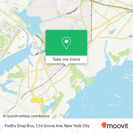 FedEx Drop Box, 124 Grove Ave map